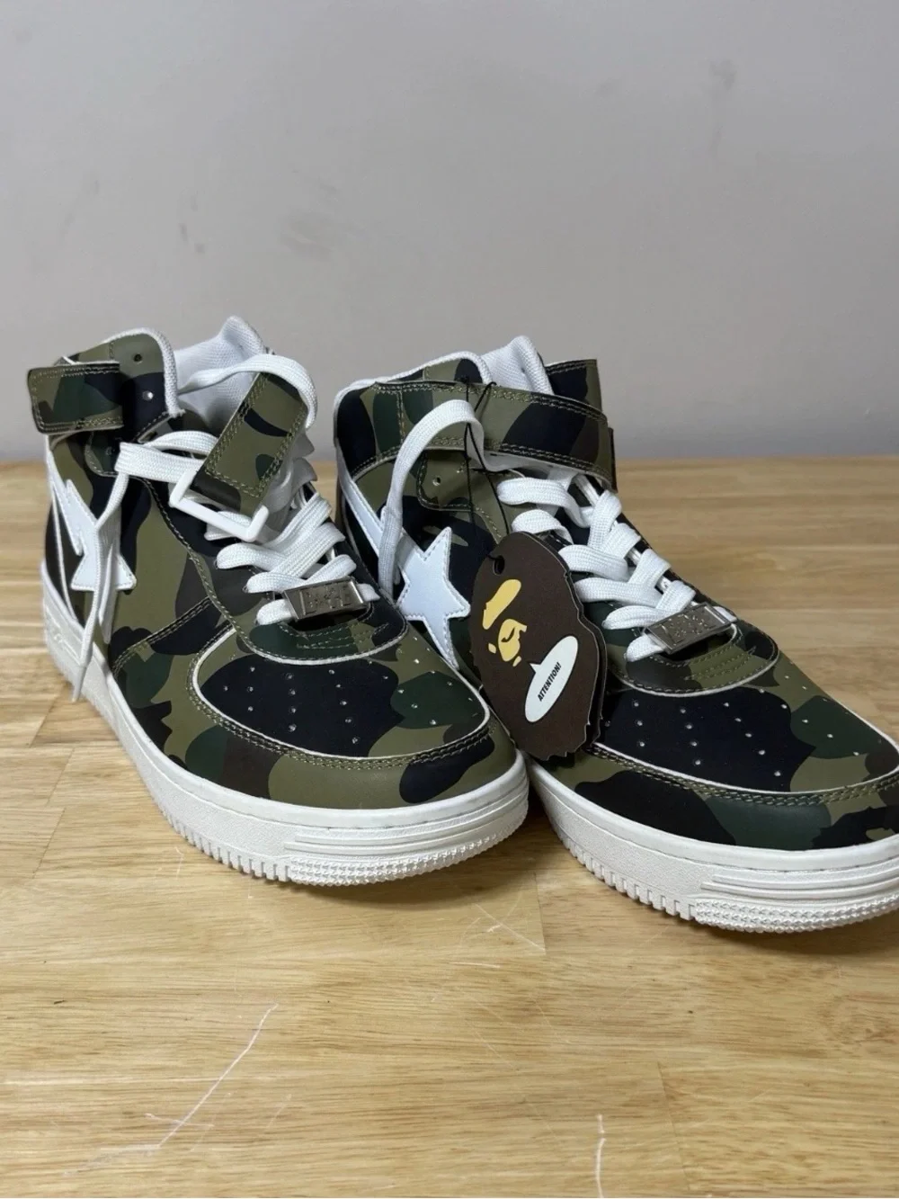 Bape 1st Camo Bapesta Highs Size 10